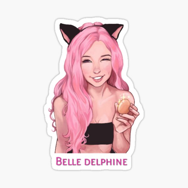 Belle Delphine Stickers Redbubble - belle delphine roblox decal id