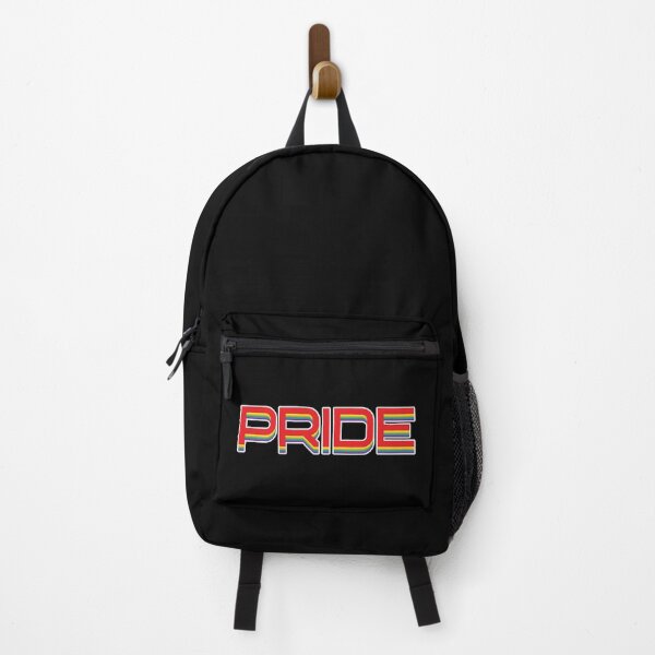 Item preview, Gay Pride - Rainbow Pride Text on Black designed and sold by ShowYourPRIDE.