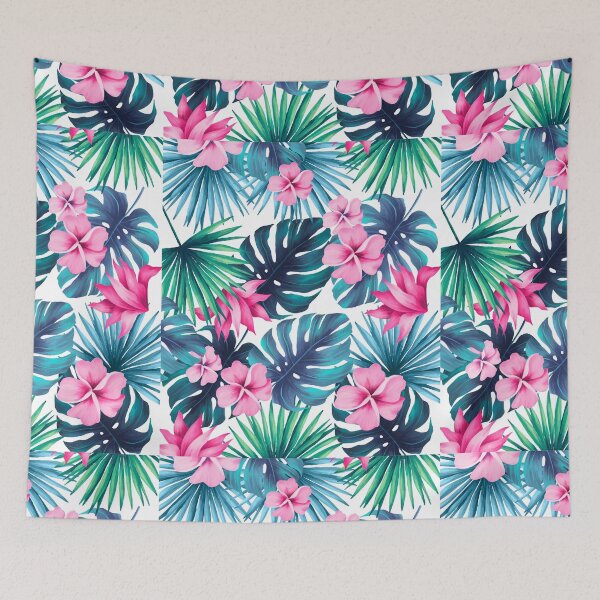 Item preview, Tropical Colorful Flowers designed and sold by Full Moon.