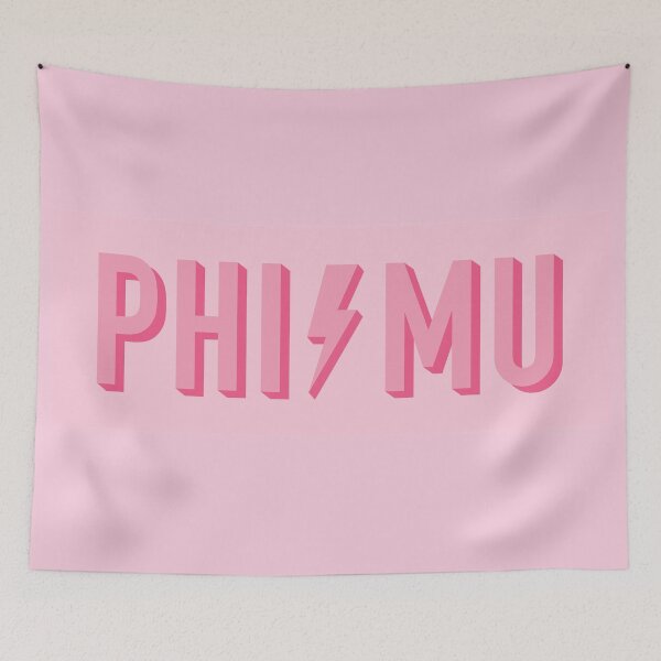 Item preview, Phi Mu Pink Lightning designed and sold by Stickers by SoSrat.