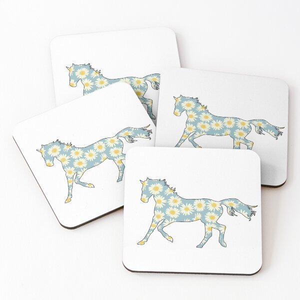 Item preview, Horse Floral Flowers Pattern designed and sold by mouaataaz.