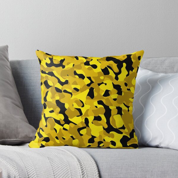 Item preview, Black and Yellow Camouflage Camo Pattern designed and sold by RootSquare.
