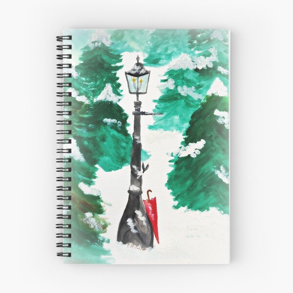 Item preview, A lamppost in the Narnian Woods designed and sold by LunaNoodleArt.