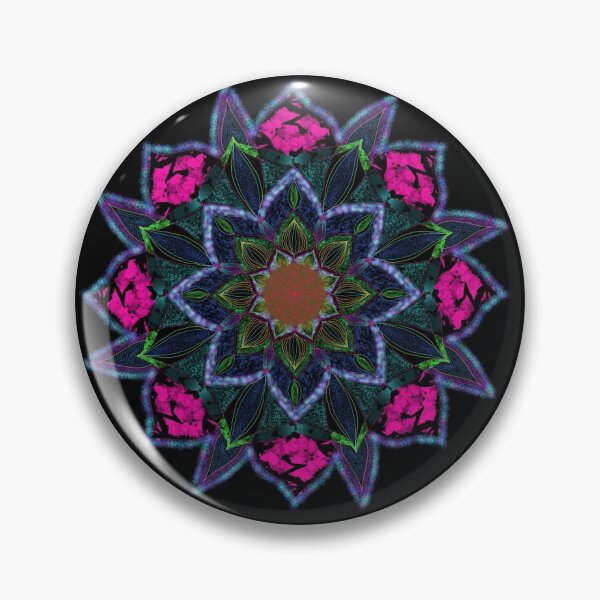 Item preview, Psychedelic patterned mandala designed and sold by rainbowstencil.