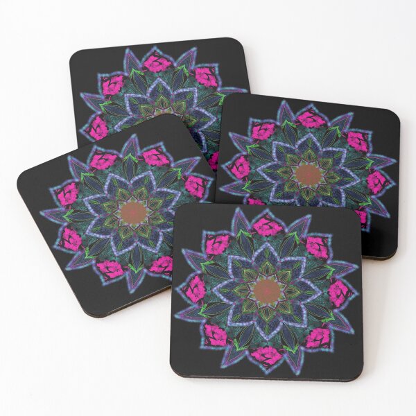 Item preview, Psychedelic patterned mandala designed and sold by rainbowstencil.