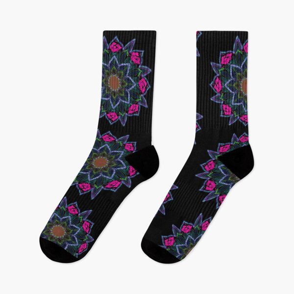 Item preview, Psychedelic patterned mandala designed and sold by rainbowstencil.