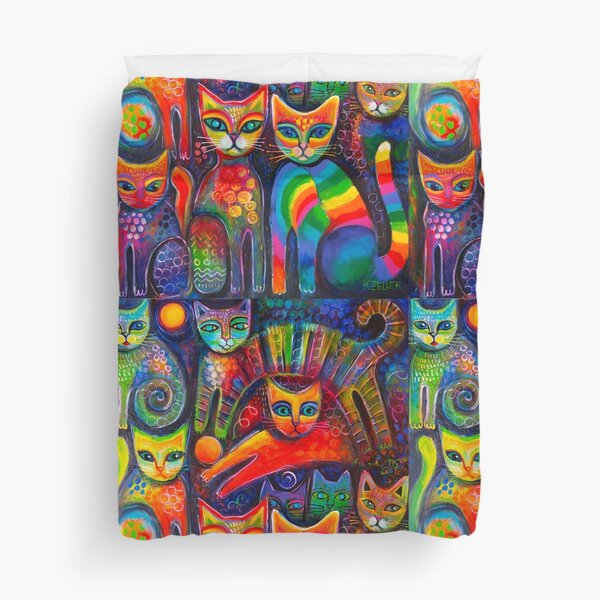 Item preview, Rainbow cats acrylics designed and sold by Karin Zeller.