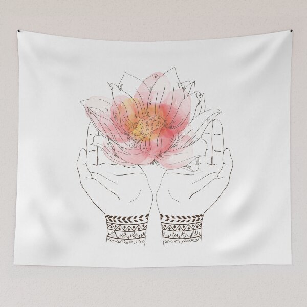 Item preview, Lotus Flower, Spritual Hands designed and sold by Ninjawhere.