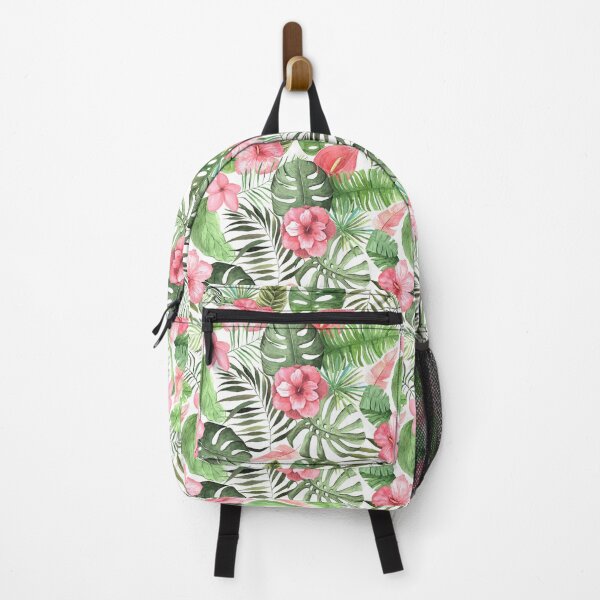 Item preview, Tropical Watercolor Flowers and Leaves designed and sold by Pink Pineapple Works.