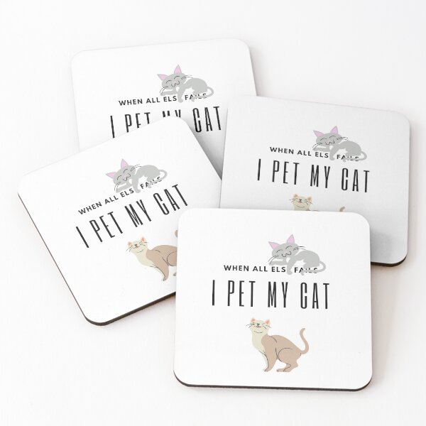 Item preview, When all else fails, I pet my cat designed and sold by jonnyglobal.