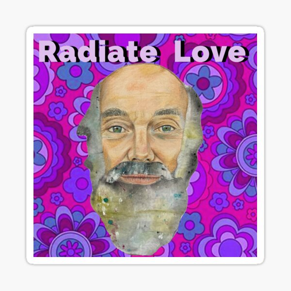 Item preview, Ram Dass Radiate Love Purple designed and sold by karenpaytonart.