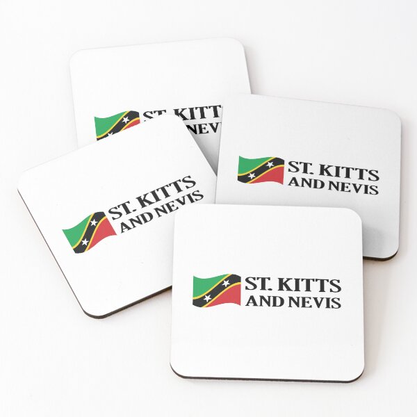 Item preview, St Kitts and Nevis Waving Flag and Bold Font designed and sold by IdentiTee Studios.