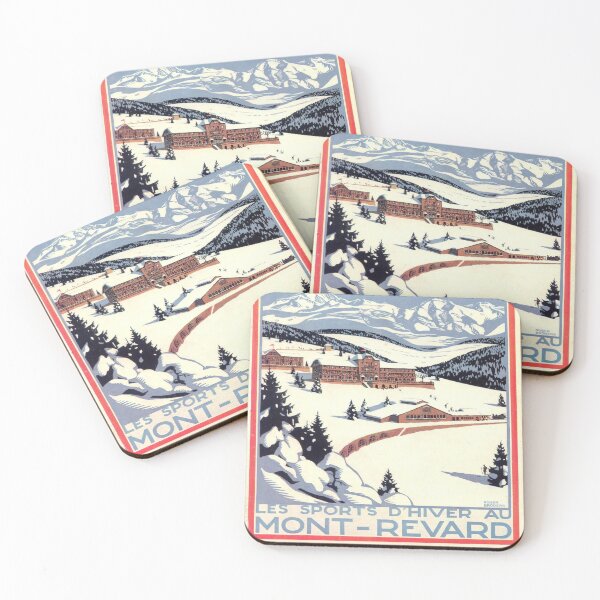 Item preview, PLM Mont-Revard vintage travel poster designed and sold by stickart-marek.