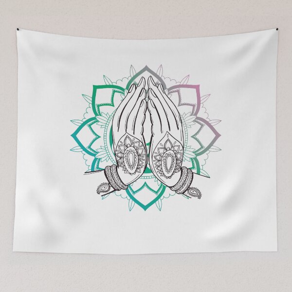 Item preview, Lotus Flower Prayer Hands designed and sold by Ninjawhere.