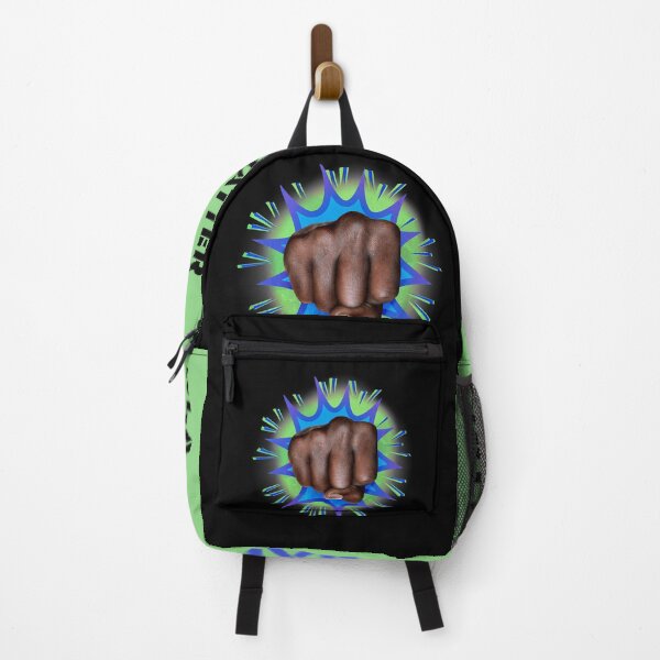 Item preview, Black fist with cartoon pow coming forward at you fight for your rights designed and sold by mirrorimages.