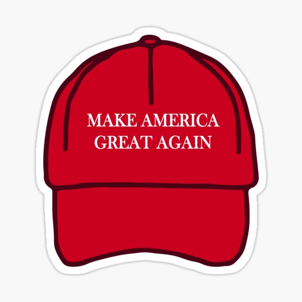 make america great again hat Sticker