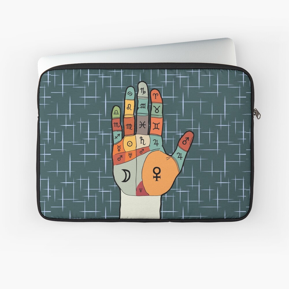 The Mid-Century Palm Reader Laptop Sleeve
