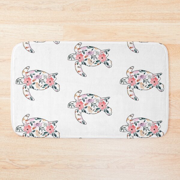 Item preview, Sea Turtle Floral Flowers Pattern designed and sold by mouaataaz.