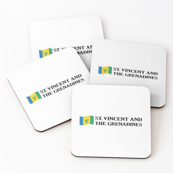 Item preview, St Vincent and the Grenadines Waving Flag and Bold Font designed and sold by IdentiTee Studios.