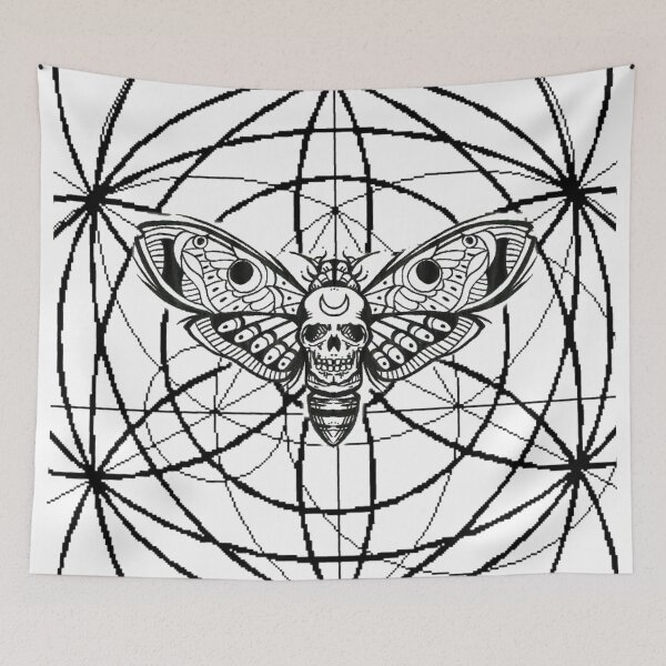 Item preview, Death moth white designed and sold by SamhainWitchery.