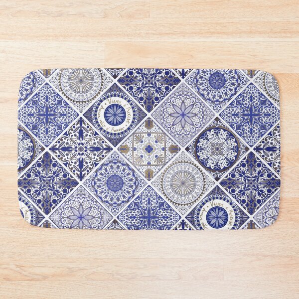 Item preview, Portuguese style tiles surface pattern designed and sold by Luciana Noro.