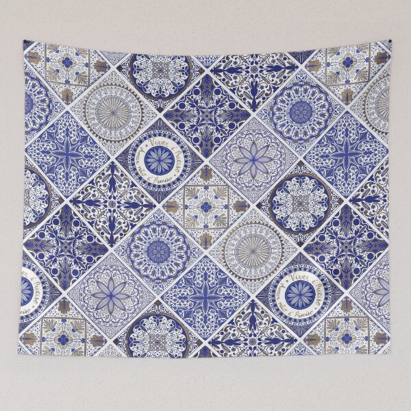 Item preview, Portuguese style tiles surface pattern designed and sold by Luciana Noro.