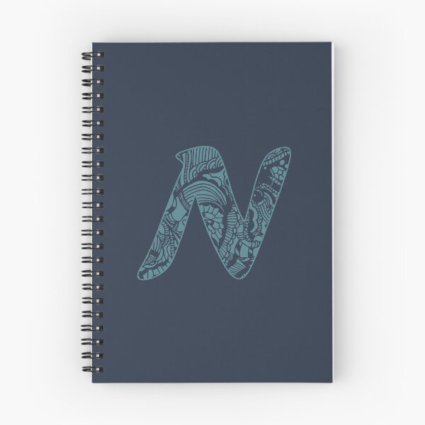 Item preview, Letter N With EGK75 Doodling, blue version designed and sold by EGK75.