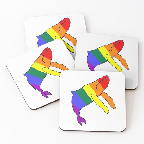 Item preview, Gay Whale Art LGBTQ designed and sold by AnnesLovelys.