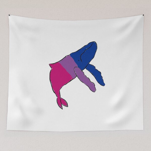 Item preview, Bisexual Whale Art LGBTQ designed and sold by AnnesLovelys.