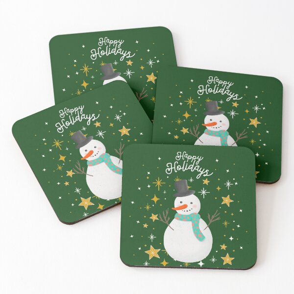 Item preview, Happy Holidays Christmas Winter Snowman designed and sold by roseglasses.