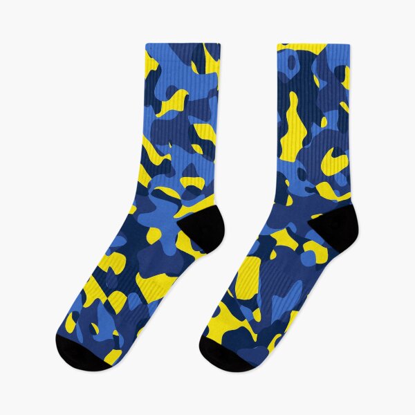Item preview, Blue and Yellow Camouflage Camo Pattern designed and sold by RootSquare.