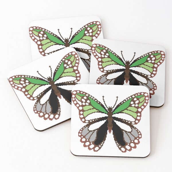 Item preview, Aromantic Pride Butterfly designed and sold by MetallicWings15.
