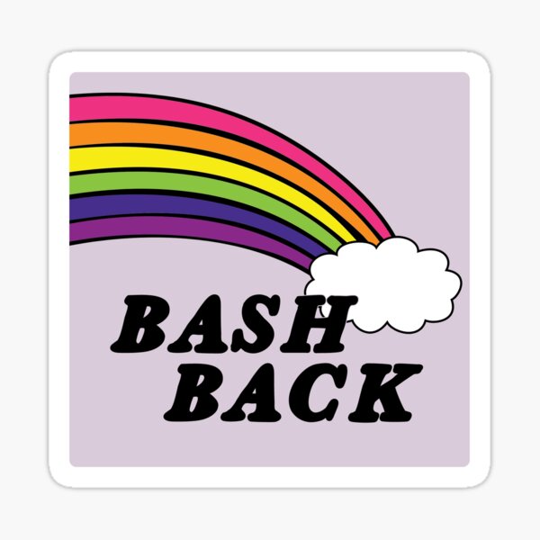 Item preview, queers bash back | rainbow lgbtqia+ designed and sold by craftordiy.art.