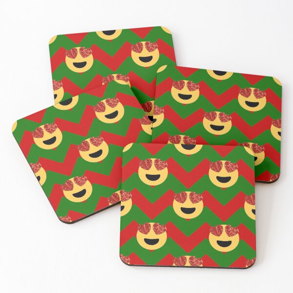 Item preview, christmas heart eye emoji  designed and sold by Gossip Rag.