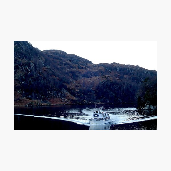 A boat in Loch Katrine Photographic Print