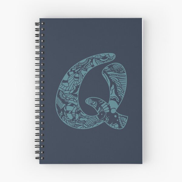 Item preview, Letter Q With EGK75 Doodling, blue version designed and sold by EGK75.