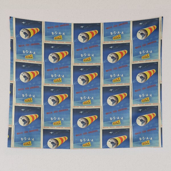 Item preview, Nach Sued Amerika vintage travel poster designed and sold by stickart-marek.