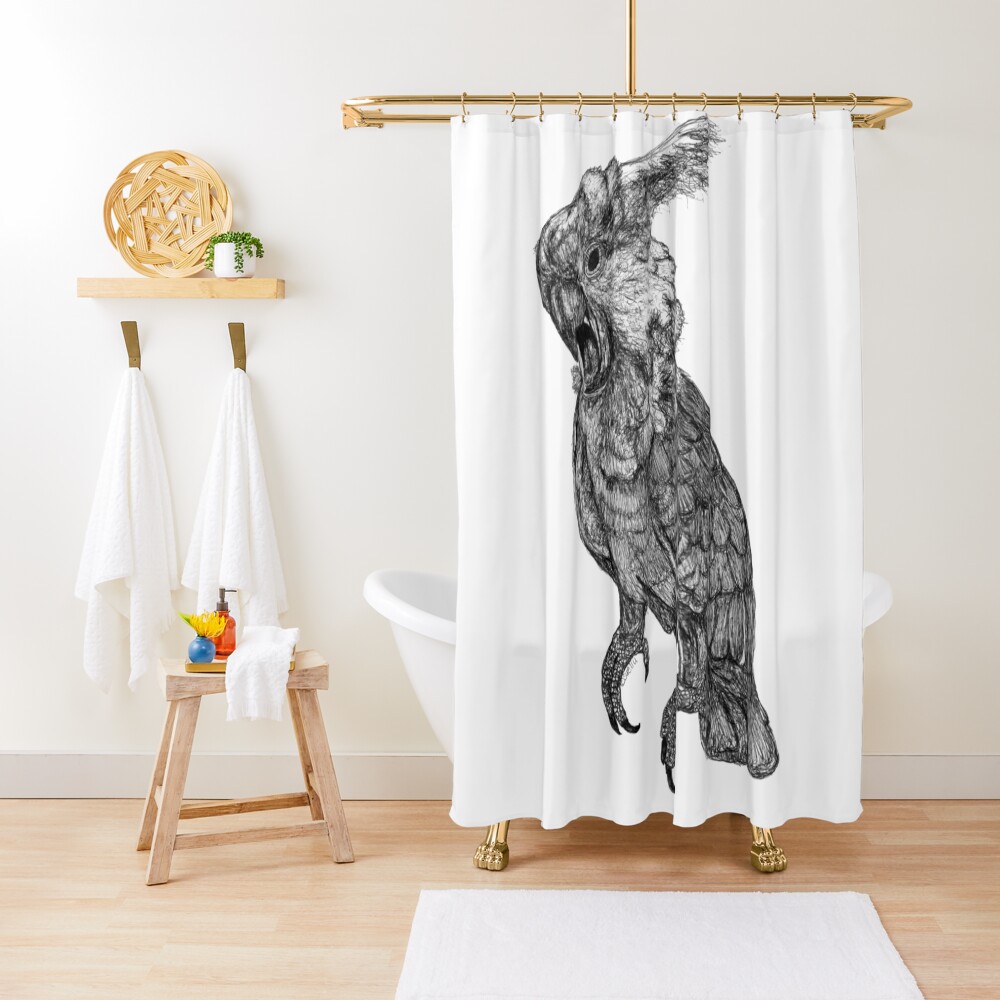 Sassy the Cockatoo Shower Curtain