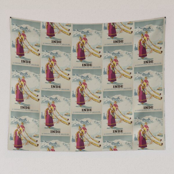 Item preview, Inde vintage travel poster designed and sold by stickart-marek.