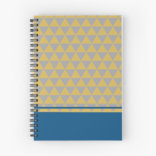 Item preview, Triangular pattern, yellow mustard and blue designed and sold by Ittele.