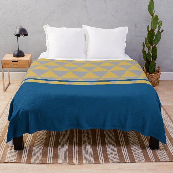 Item preview, Triangular pattern, yellow mustard and blue designed and sold by Ittele.