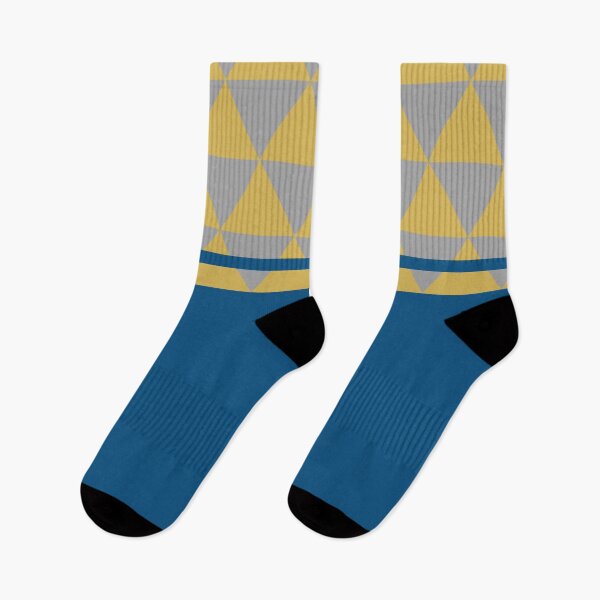Item preview, Triangular pattern, yellow mustard and blue designed and sold by Ittele.