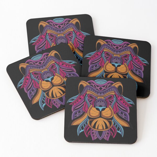 Item preview, Colorful Lion Head designed and sold by roseglasses.