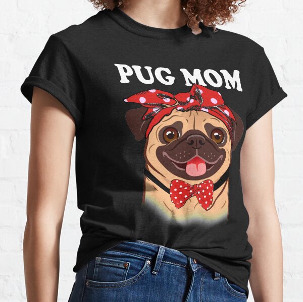 mother of pugs t shirt