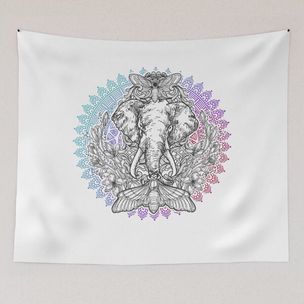 Item preview, Elephant Mandala designed and sold by Ninjawhere.
