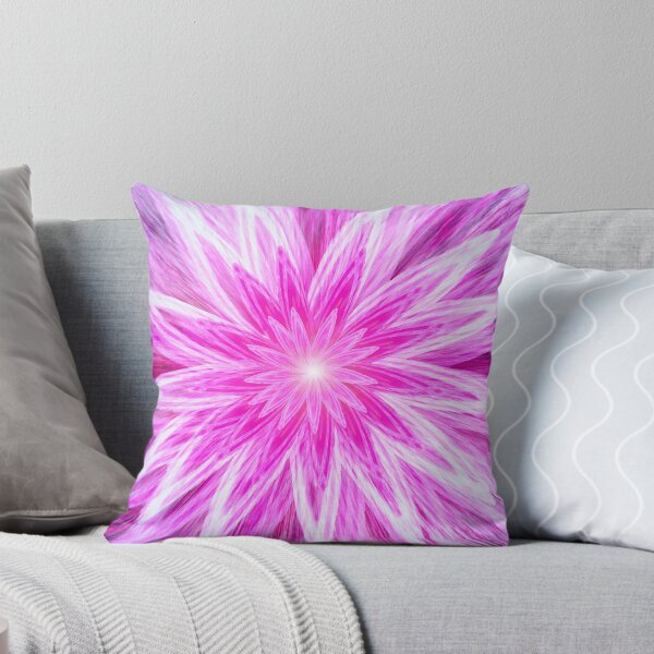 Lotus Flare Throw Pillow