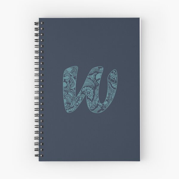 Item preview, Letter W With EGK75 Doodling, blue version designed and sold by EGK75.