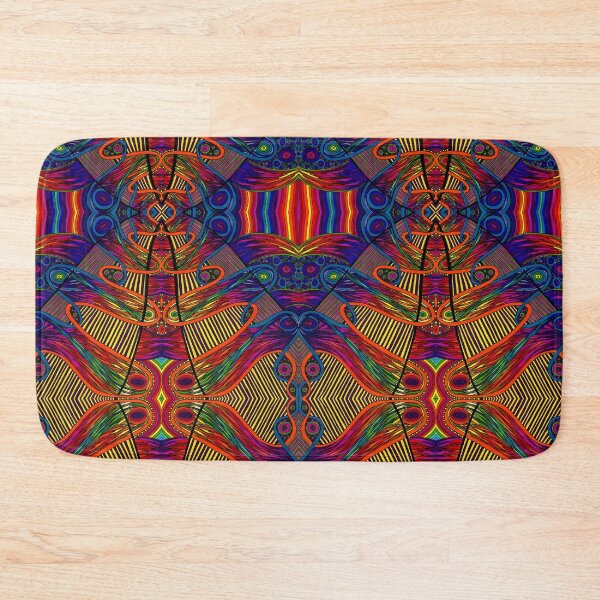 Item preview, Psychedelic Abstract colourful work 247(Tile) designed and sold by CallumHoare.