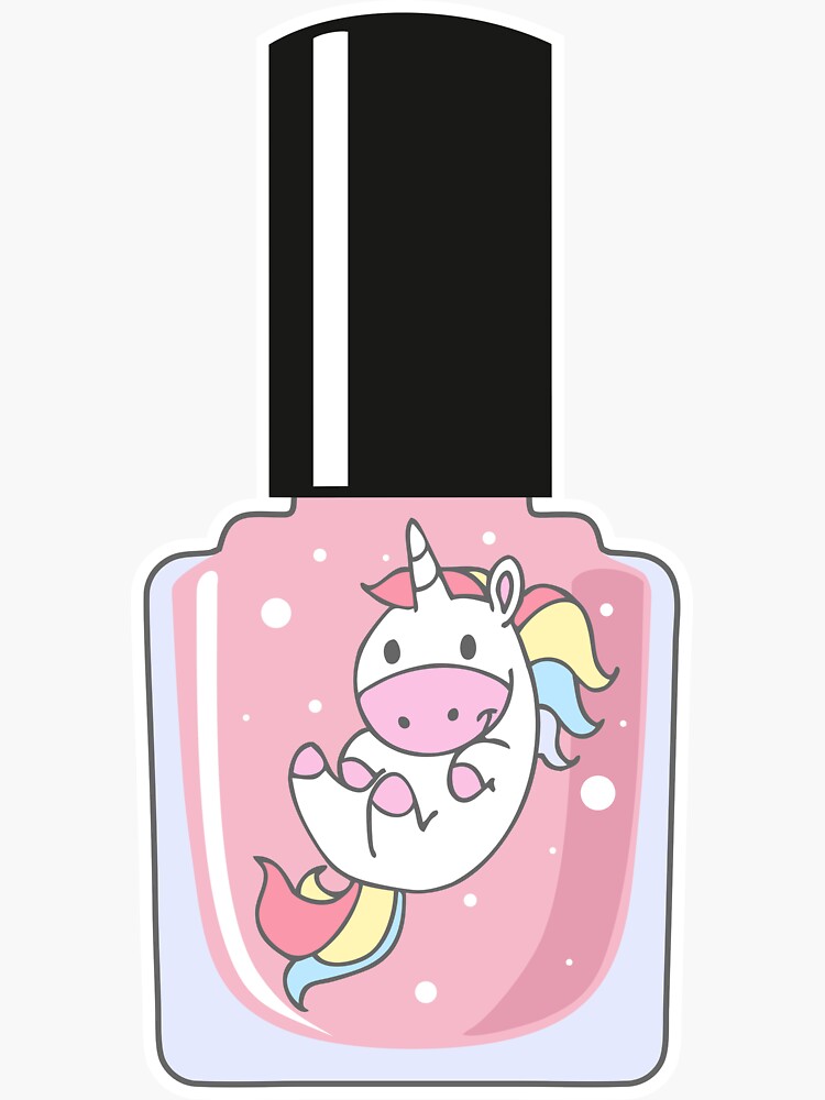 Unicorn Nail Polish Bottle by Papagana