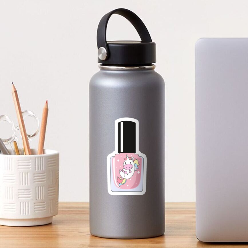 Unicorn Nail Polish Bottle Sticker
